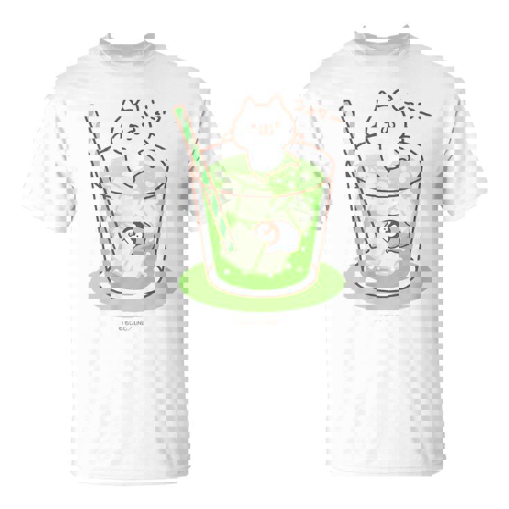 ねこぺん日和 メロンソーダ Tシャツ