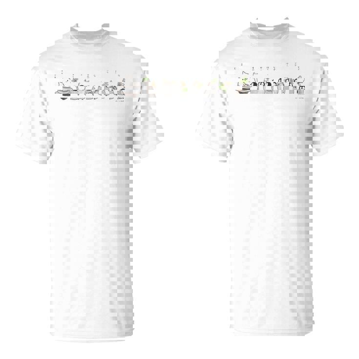 ねこぺん日和 七草粥 Tシャツ