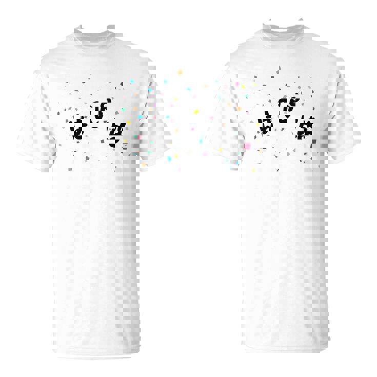 はぴば 誕生日 記念 誕生会 パーティー おめでとう バースデー ハッピーバースデー ハピバ 紙吹雪 主人公 主役 ネタ Tシャツ