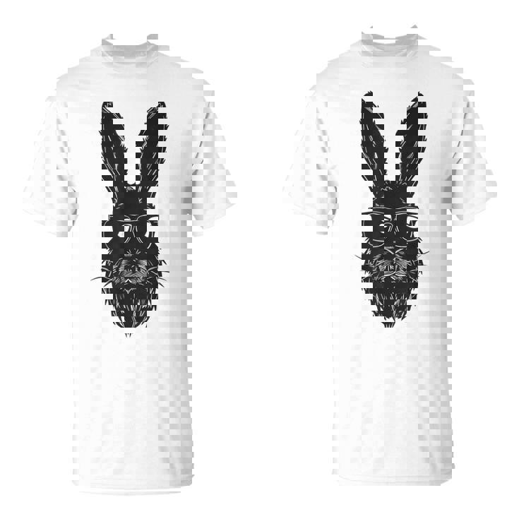 ひげバニーフェイス サングラス付き イースターデー 2024 男性 男の子 子供 Tシャツ