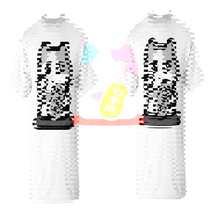 びーえするるる【Bsテレ東公式】まねきねこイラストtシャツ（ホワイト） Tシャツ