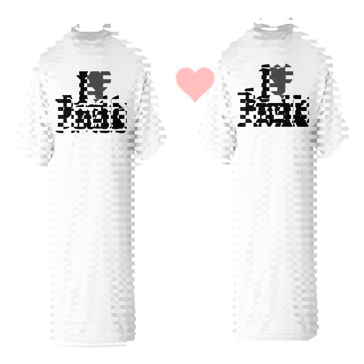 アイラブハートピロシキピロシキ Tシャツ