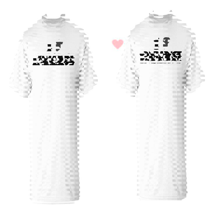 アイ・ハート Usa シティ-アイ・ラブ・パラダイス Tシャツ