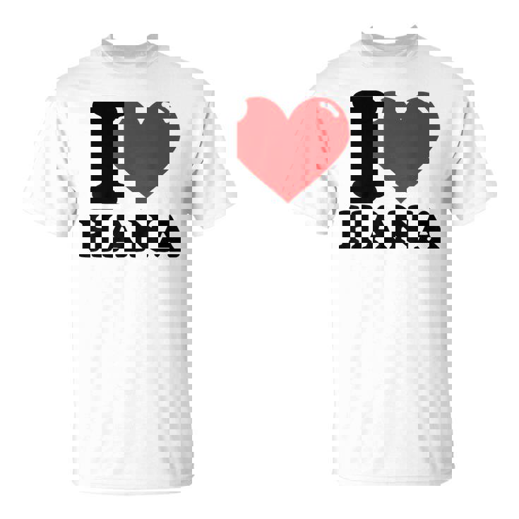 アイ・ラブ・ハナ Tシャツ