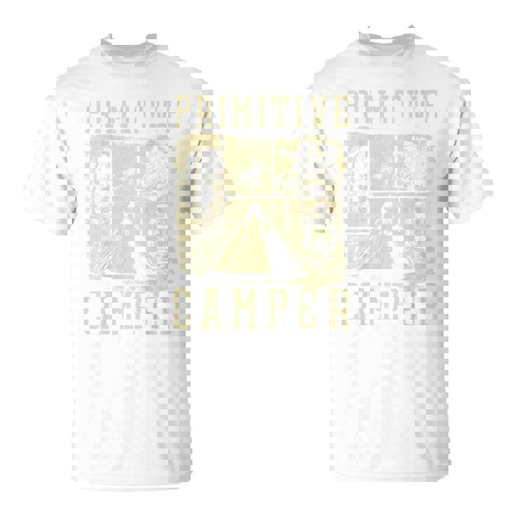 アウトドア アドベンチャー ブッシュクラフト プリミティブ キャンパー Tシャツ