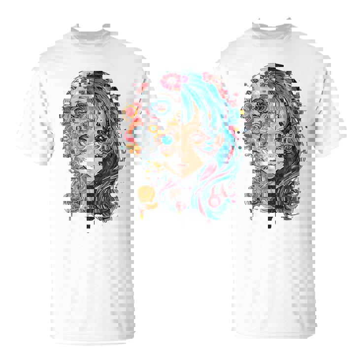 アニメ 漫画 モチーフ カラフル イラスト アニメ Tシャツ