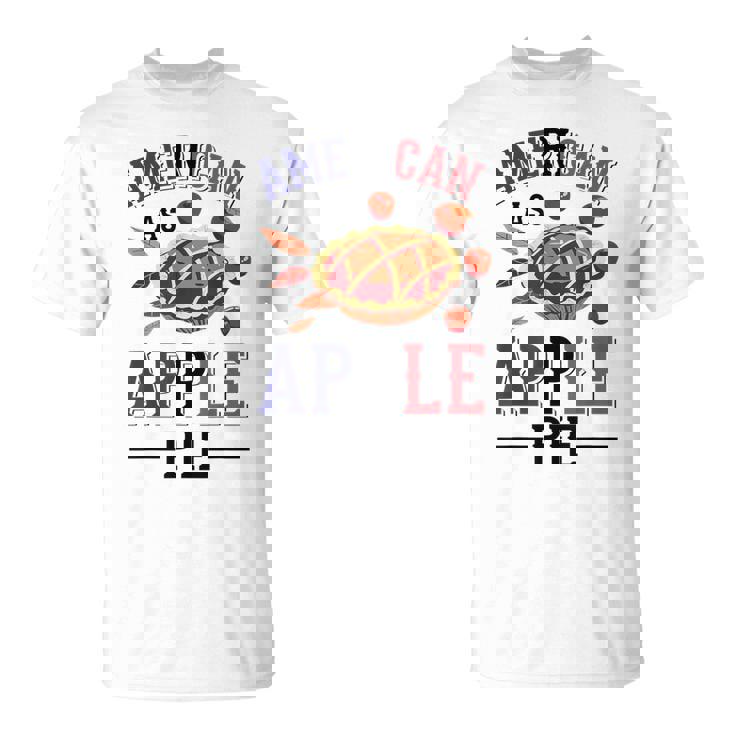 アメリカ国旗-アメリカン・アズ・アップルパイ Tシャツ
