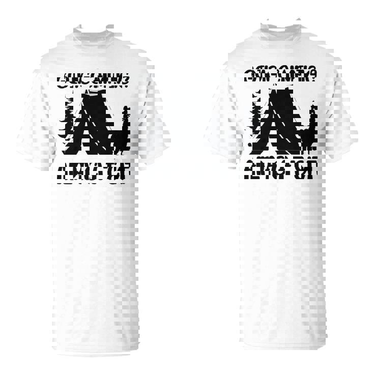 アルパカ キャンプ 恋人 テント キャンパー 行楽 キャンプ アルパカ 長袖tシャツ Tシャツ