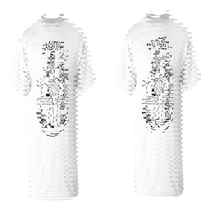 アロハ ハワイアン フラダンサー Tシャツ