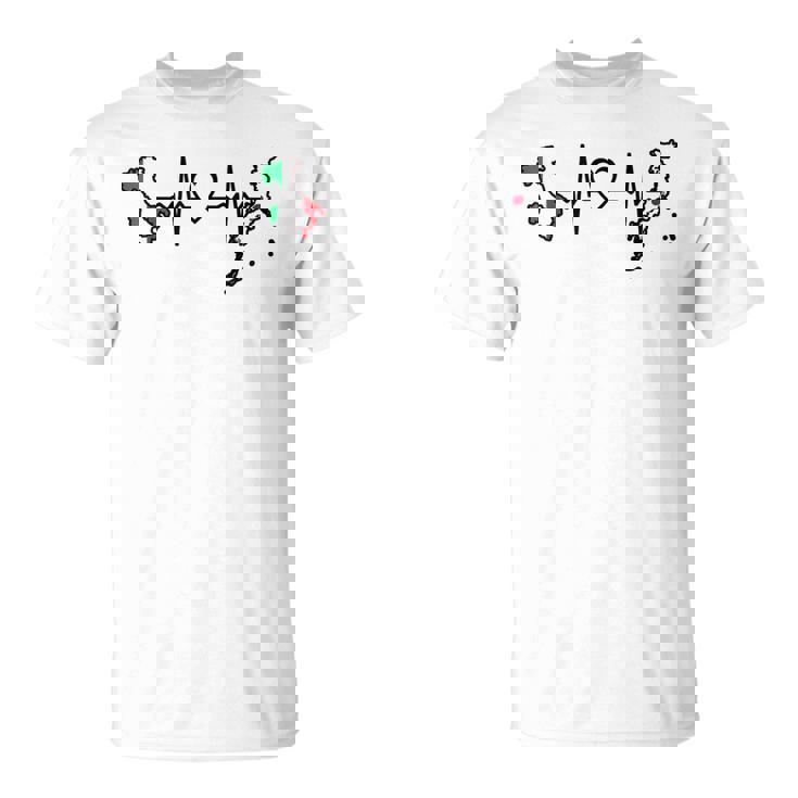 イタリアの日本の国旗 日本 イタリア ハートビート Tシャツ