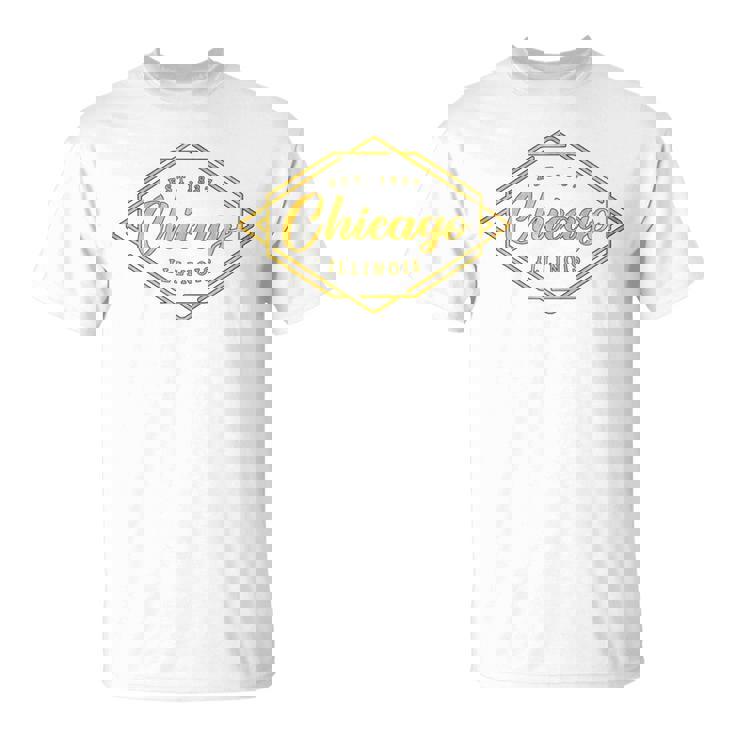 イリノイ州シカゴ-イリノイ州シカゴスタイル 長袖tシャツ Tシャツ