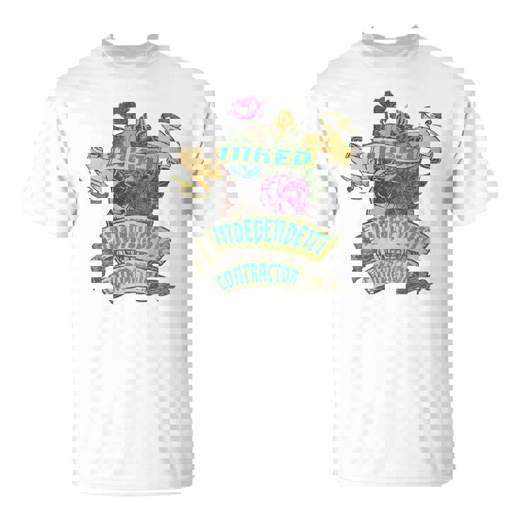 インディペンデント コントラクター インクドクロ タトゥー バックサイドデザイン Tシャツ