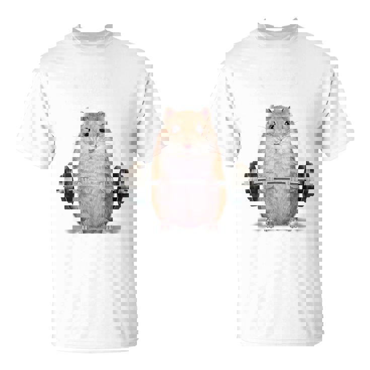ウェイトリフティング 筋トレ バーベル やる気がないなら家に帰れ ジャンガリアンハムスター Tシャツ