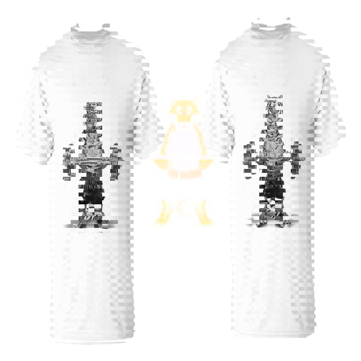 ウェイトリフティング 筋トレ バーベル やる気がないなら家に帰れ トラ 虎 Tシャツ