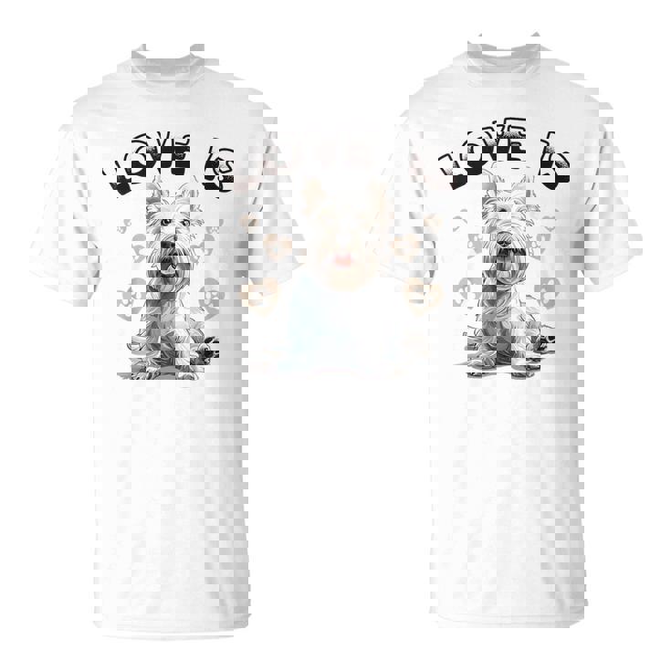 ウェスティ・ウェスト・ハイランド・ホワイト・テリア犬種愛は Tシャツ