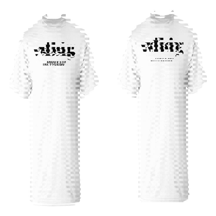 ウェルビーイング 既存に感謝 Tシャツ