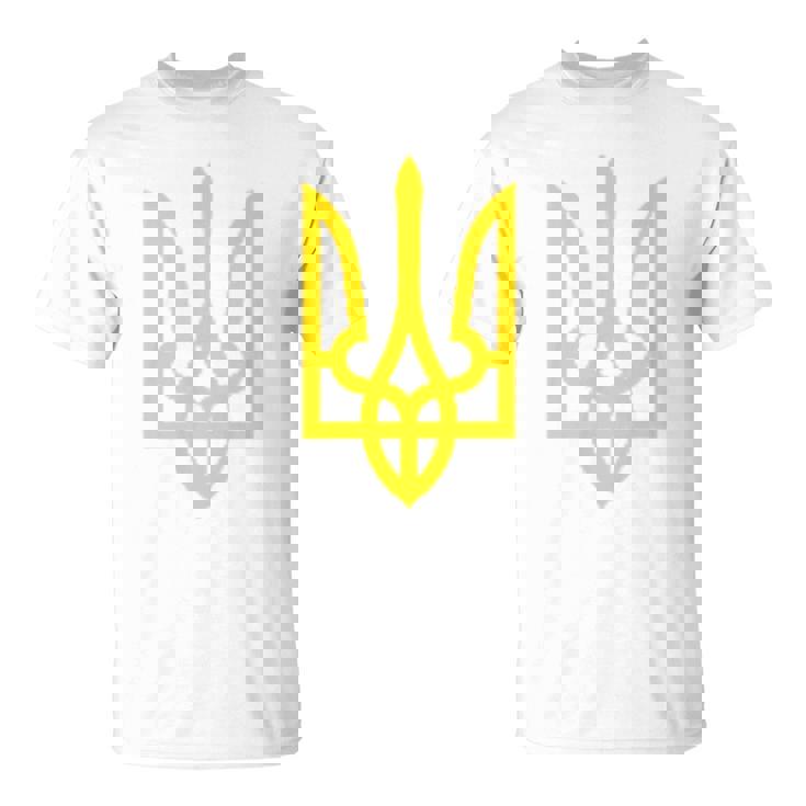 ウクライナ大統領ヴォロディミル・ゼレンスキー ウクライナエンブレム Tシャツ