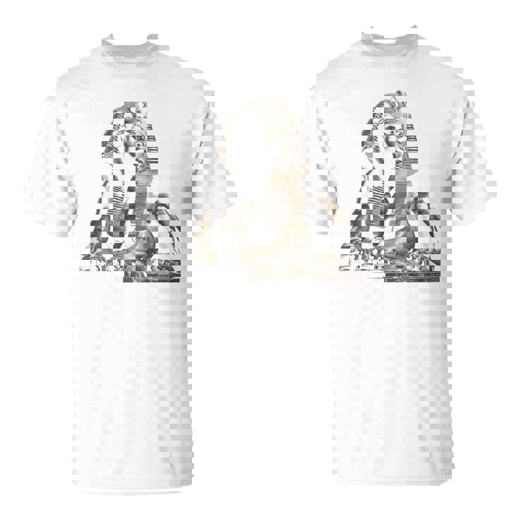 エジプト スフィンクス 神秘 ラムセス バックプリント Tシャツ