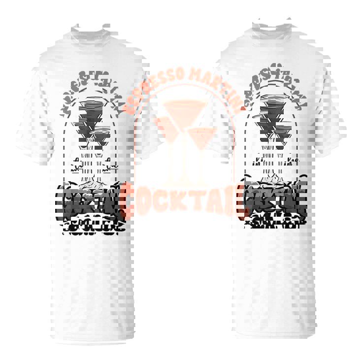 エスプレッソ・マティーニ・ソーシャル・クラブ・ウォッカ・コーヒー・ラバー・カクテル Tシャツ
