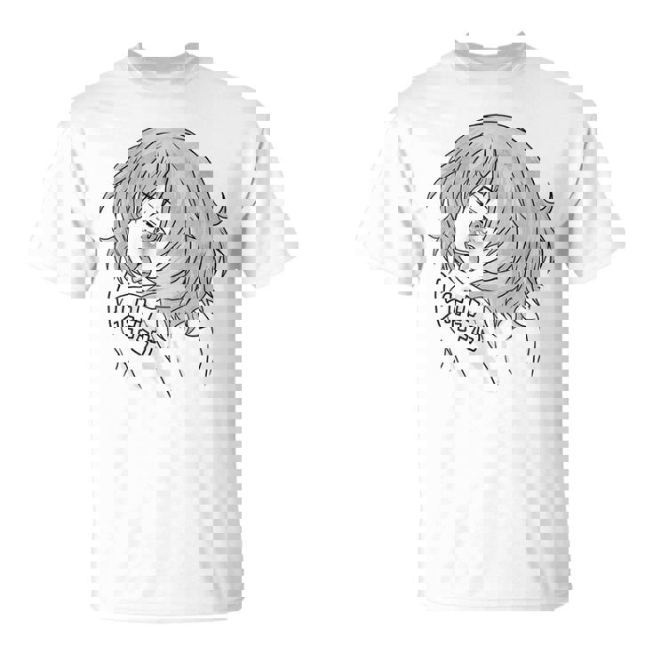 エッチ・アヘ顔 変態少女 快感顔tシャツ Playera Tシャツ