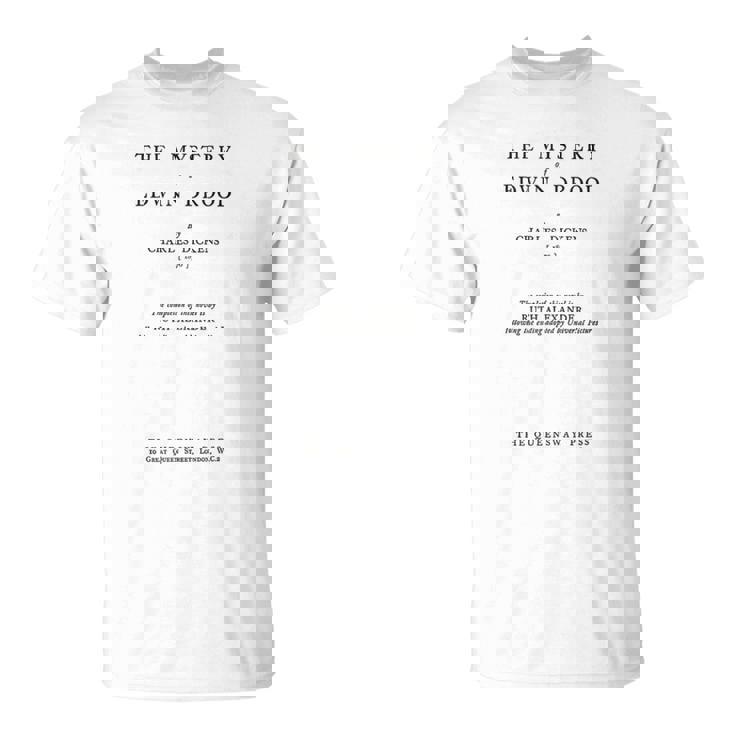 エドウィン・ドロードの謎 チャールズ・ディケンズ タイトルページ Tシャツ