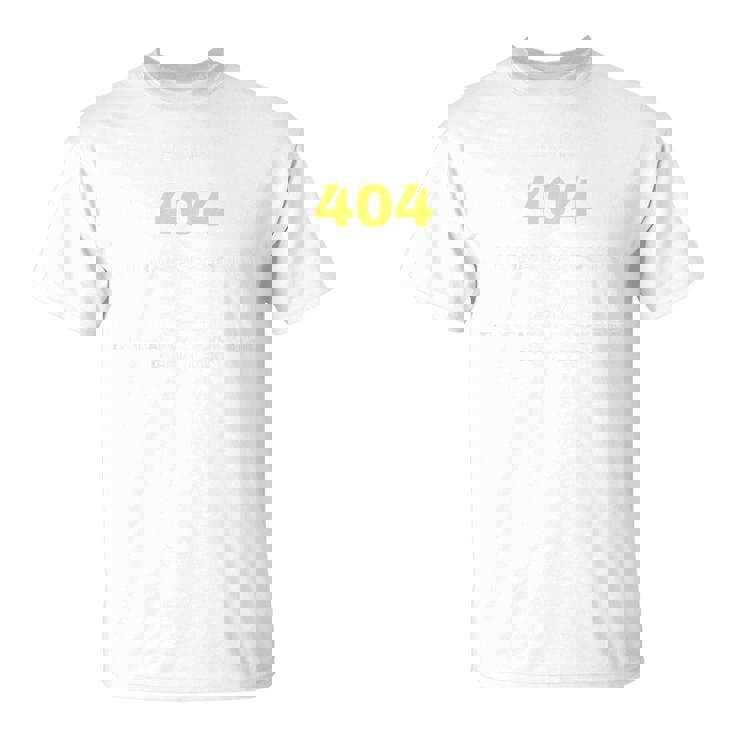 エラー404デジタル表現 Tシャツ