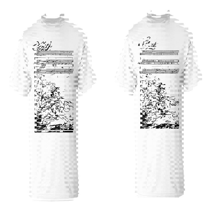 エルケーニッヒ・ゲーテの詩シューベルトの歌 Tシャツ