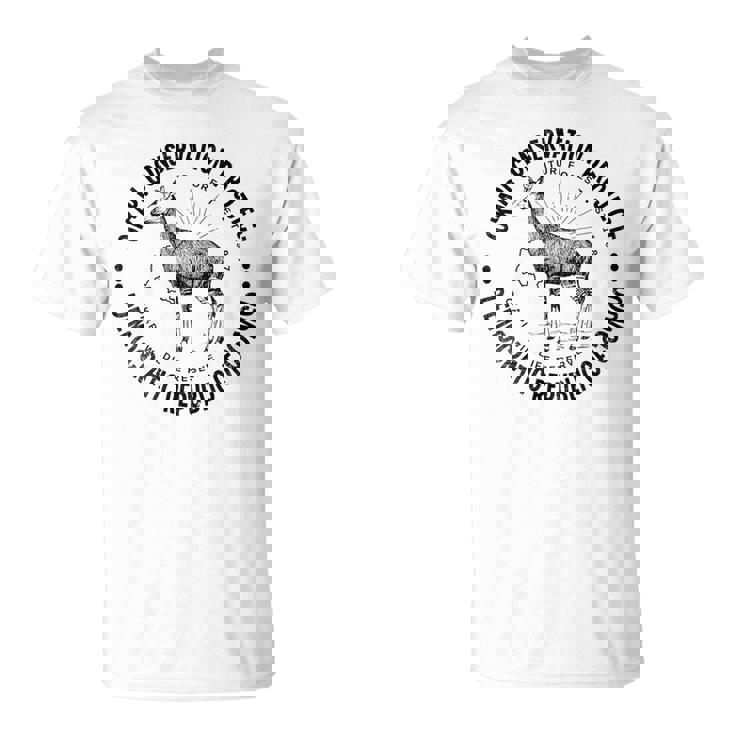 オカピ保護アフリカコンゴ野生動物保護オカピ Tシャツ