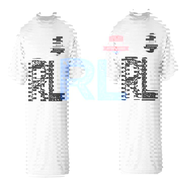 オランダ オランダ 人間の旗 文字 R And L Nederland Tシャツ