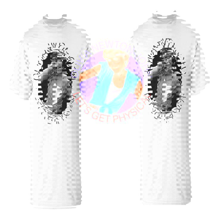 オリビア・ニュートンジョン レッツ・ゲット フィジカルサークル 写真 Tシャツ