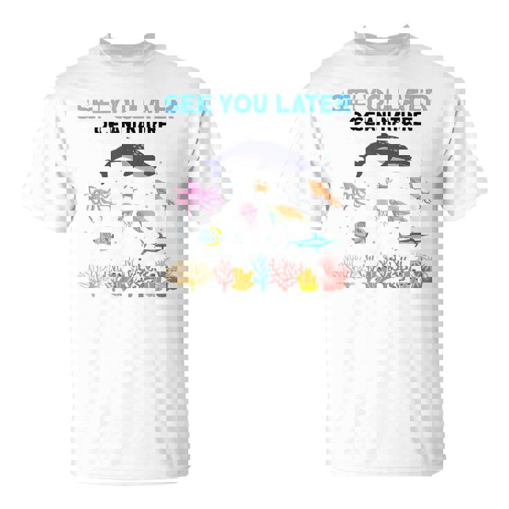 オーシャンネイチャー 未来の海洋生物学者 科学者 Tシャツ