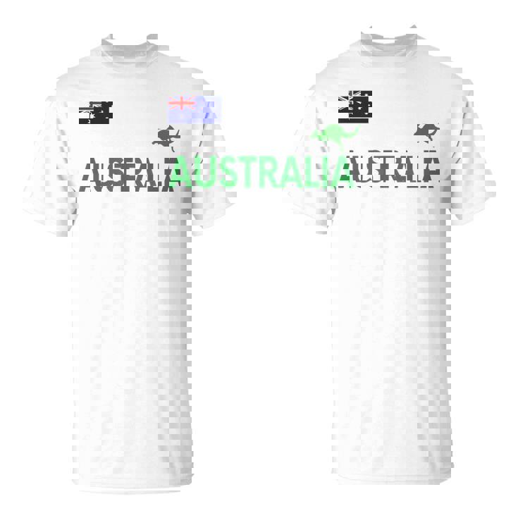 オーストラリア 国旗 カンガルー サッカー ラグビー フットボール 水泳 応援 Tシャツ