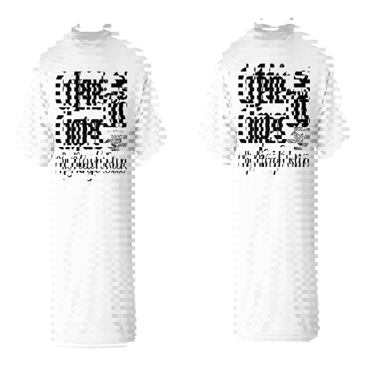 カフェイン猫・章 マイミッドナイトルーチン ナイトキャット フクロウ 長袖tシャツ Tシャツ