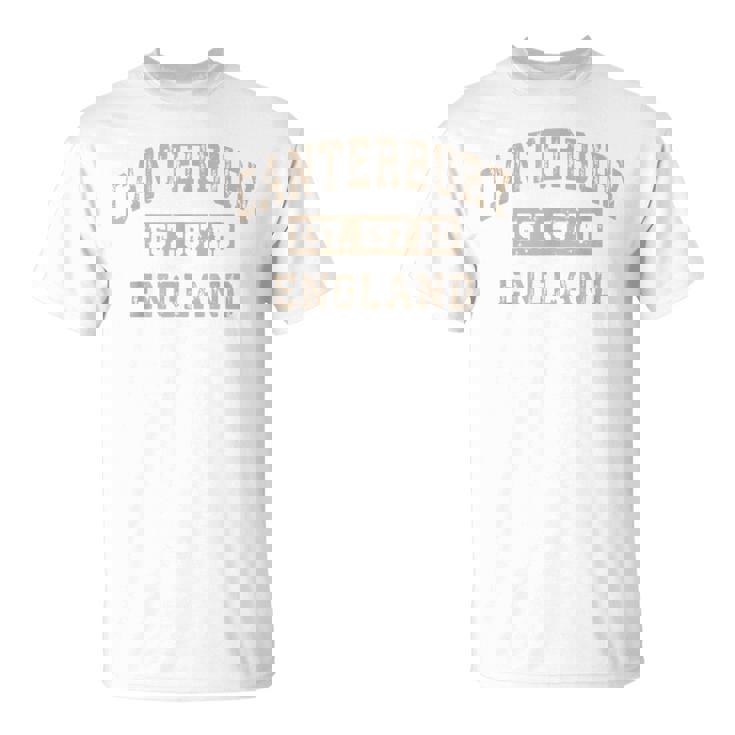 カンタベリー イングランド Uk Est Year Athletic Beige Distressed Tシャツ