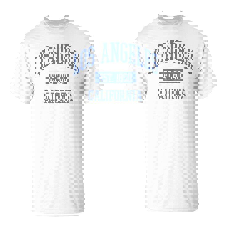 クラシック ロサンゼルス カリフォルニアブルー Tシャツ