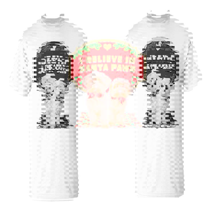 クリスマス デコレーション 犬 マルチーズ Tシャツ