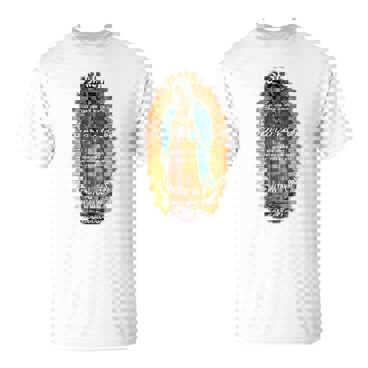 グアダルーペの聖母 カトリック アヴェ・マリア スペイン語 ヘイルマリア 長袖tシャツ Tシャツ