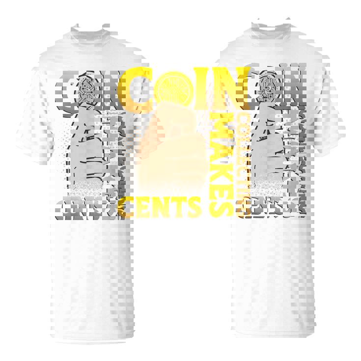 コイン収集はセント硬貨を集めるコインコレクター Tシャツ