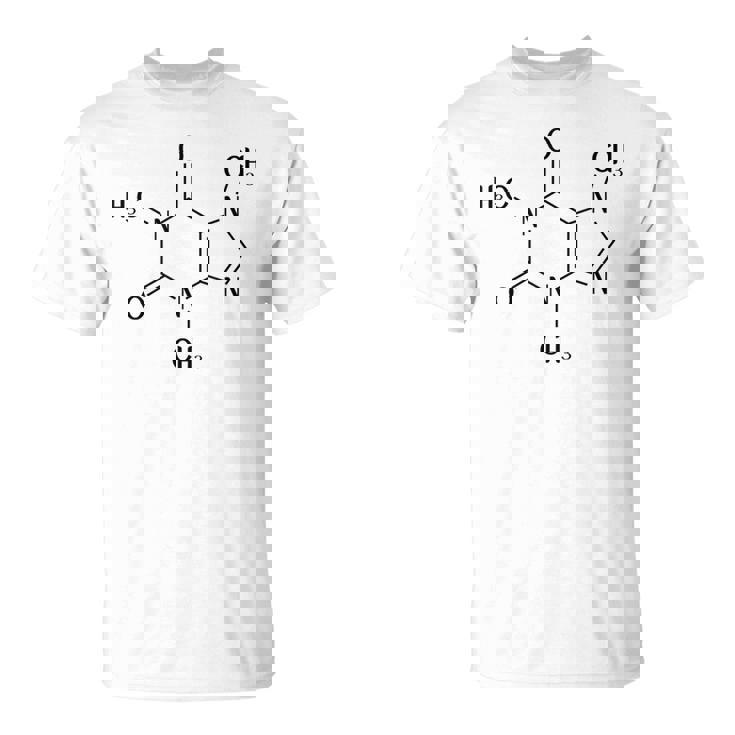 コーヒーカフェイン化学式 Tシャツ