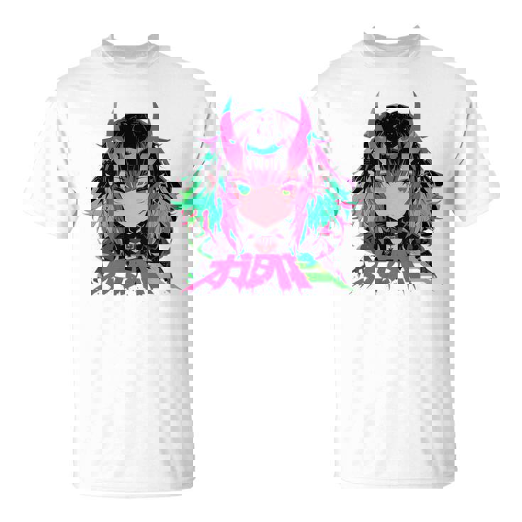 ゴシック アニメ 鬼 わいふ かわいい 日本 漫画 ヴェーパーウェア レトロ 長袖tシャツ Tシャツ