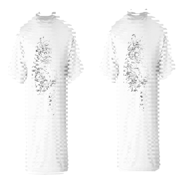 サックスを奏でる猫 ヴィンテージ ジャズ ミュージシャン サクソフォニスト 長袖tシャツ Tシャツ