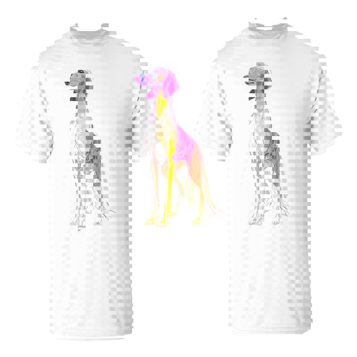 サルーキ 犬 モチーフ ペット 作品 サルーキ Tシャツ