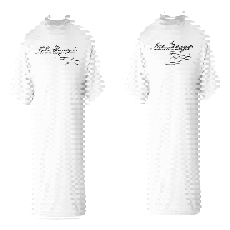 シグネチャーショーペンハウアーの哲学者 Tシャツ