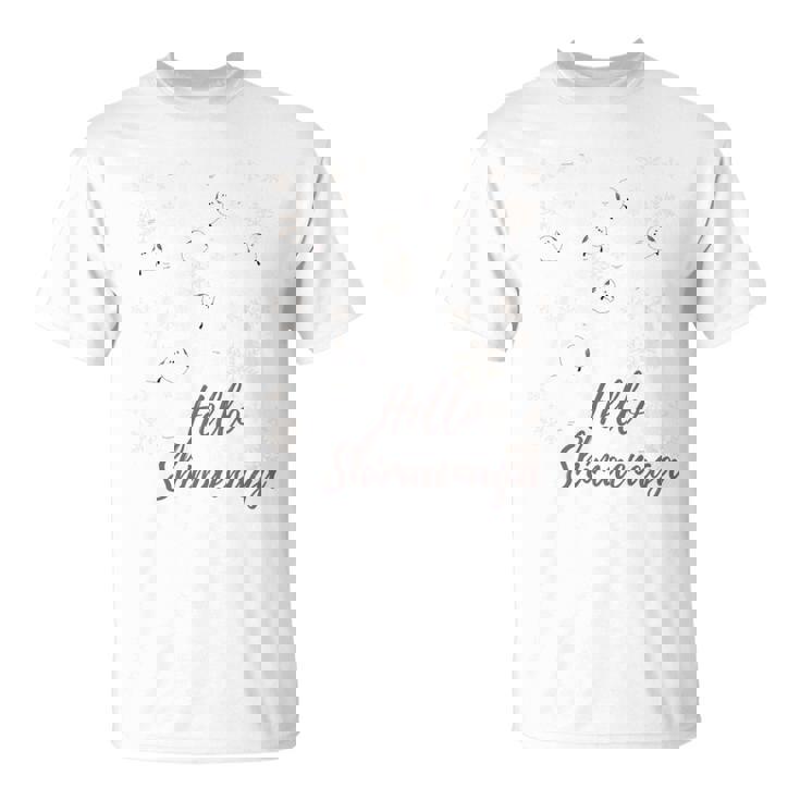 シマエナガの雪の結晶 Tシャツ