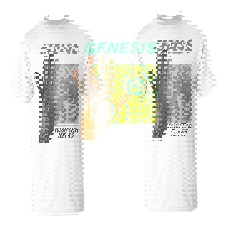 ジェネシスインビジブルタッチツアーロックバンドミュージック Tシャツ