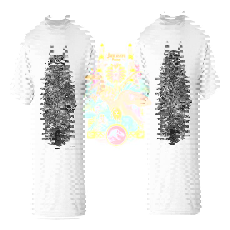 ジュラシック・ワールド Gate & Dinosaurs Arttyle Tシャツ