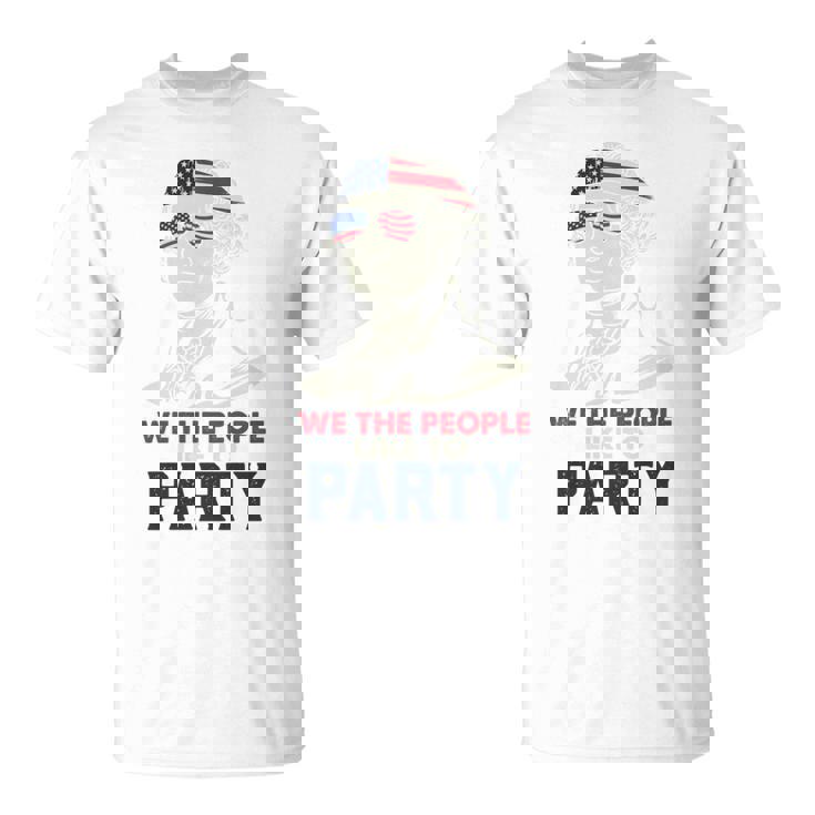 ジョージ・ワシントン ファンスターズ ストリップ アメリカ国旗 7月4日 ペイトリオット 長袖tシャツ Tシャツ