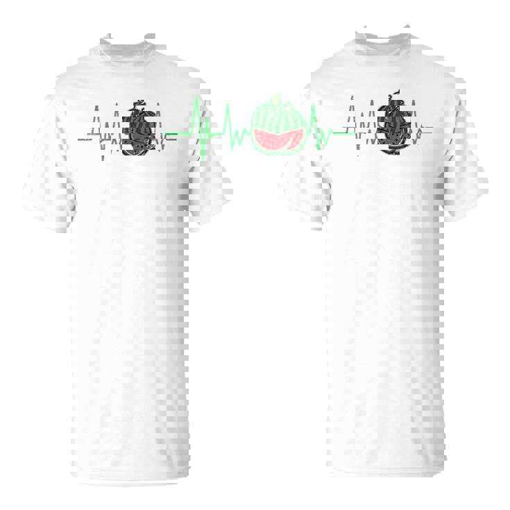 スイカ 農家 ハートビート ガーデニング 果物 農業 庭師 長袖tシャツ Tシャツ