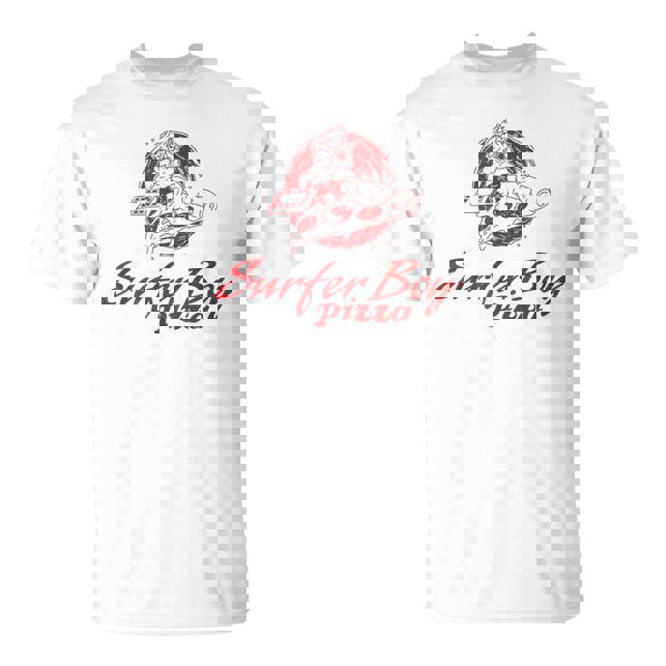 ストレンジャー・シングス サーファーボーイ ピザ 広告 サーフ デリバリー レトロ Tシャツ