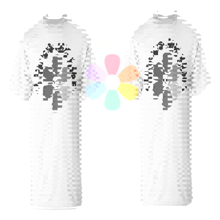 スマイル レインボー ハッピーフェイス 花 Lgbt ゲイ レズビアン プライド 月 Tシャツ